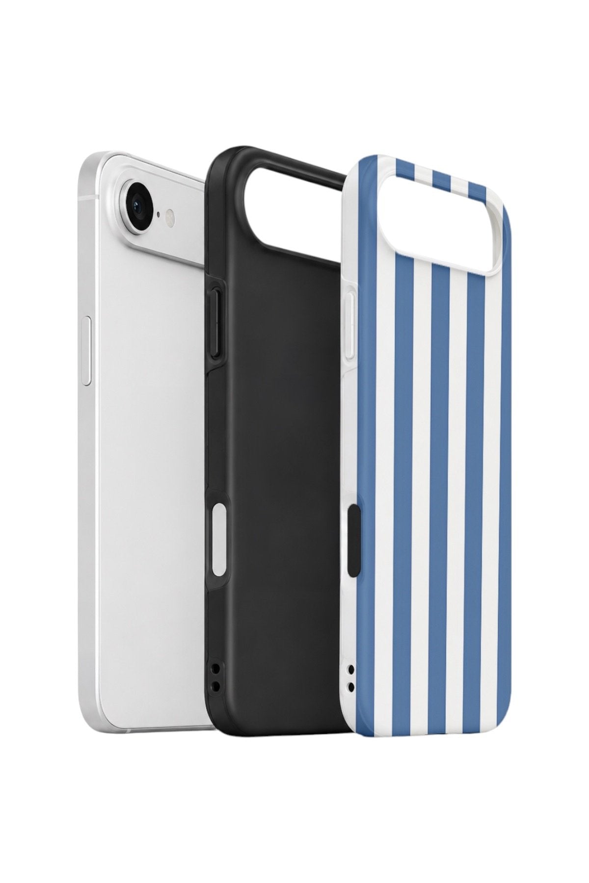 iPhone 17 Air Vorian Çift Katmanlı Kılıf Blue Marina Stripe