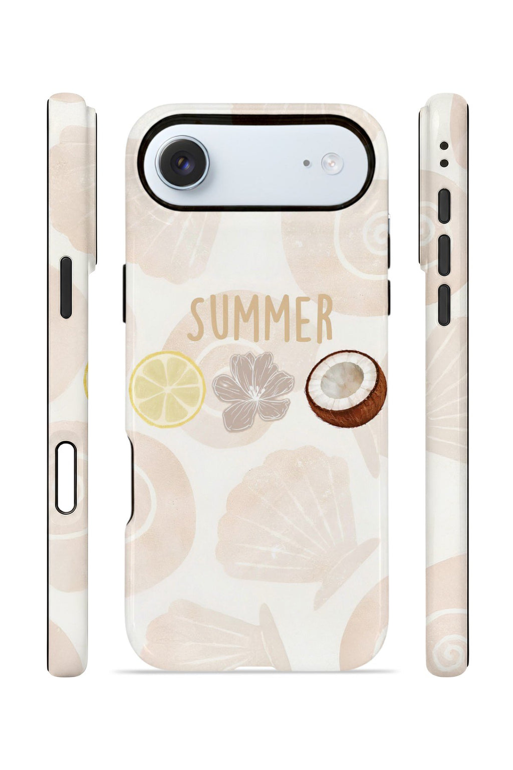 iPhone 17 Air Vorian Çift Katmanlı Kılıf Coconut Summer Notes