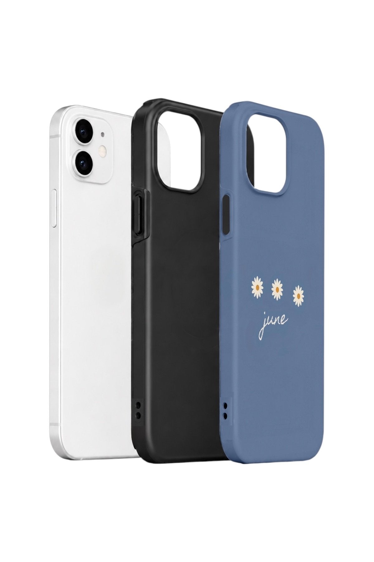 iPhone 11 Vorian Çift Katmanlı Kılıf June Daisy Blue