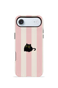 iPhone 17 Air Vorian Çift Katmanlı MagSafe Kılıf Midnight Cat Stripe