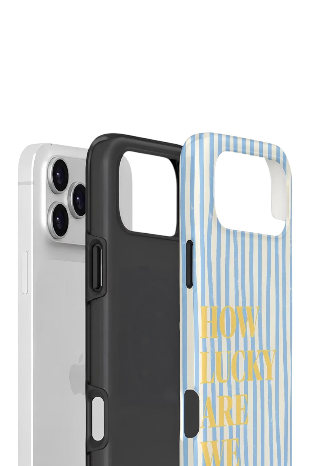 iPhone 17 Pro Max Vorian Çift Katmanlı Kılıf Lucky Summer Stripe