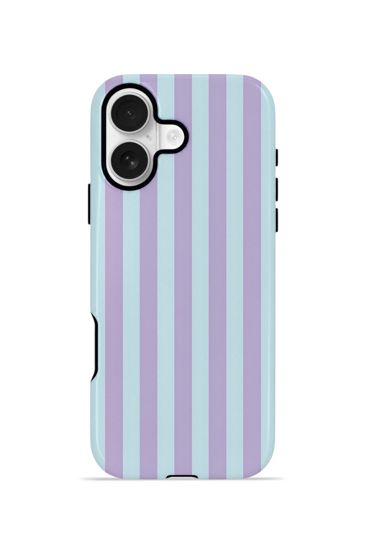 iPhone 17 Vorian Çift Katmanlı MagSafe Kılıf Lilac Riviera Stripe