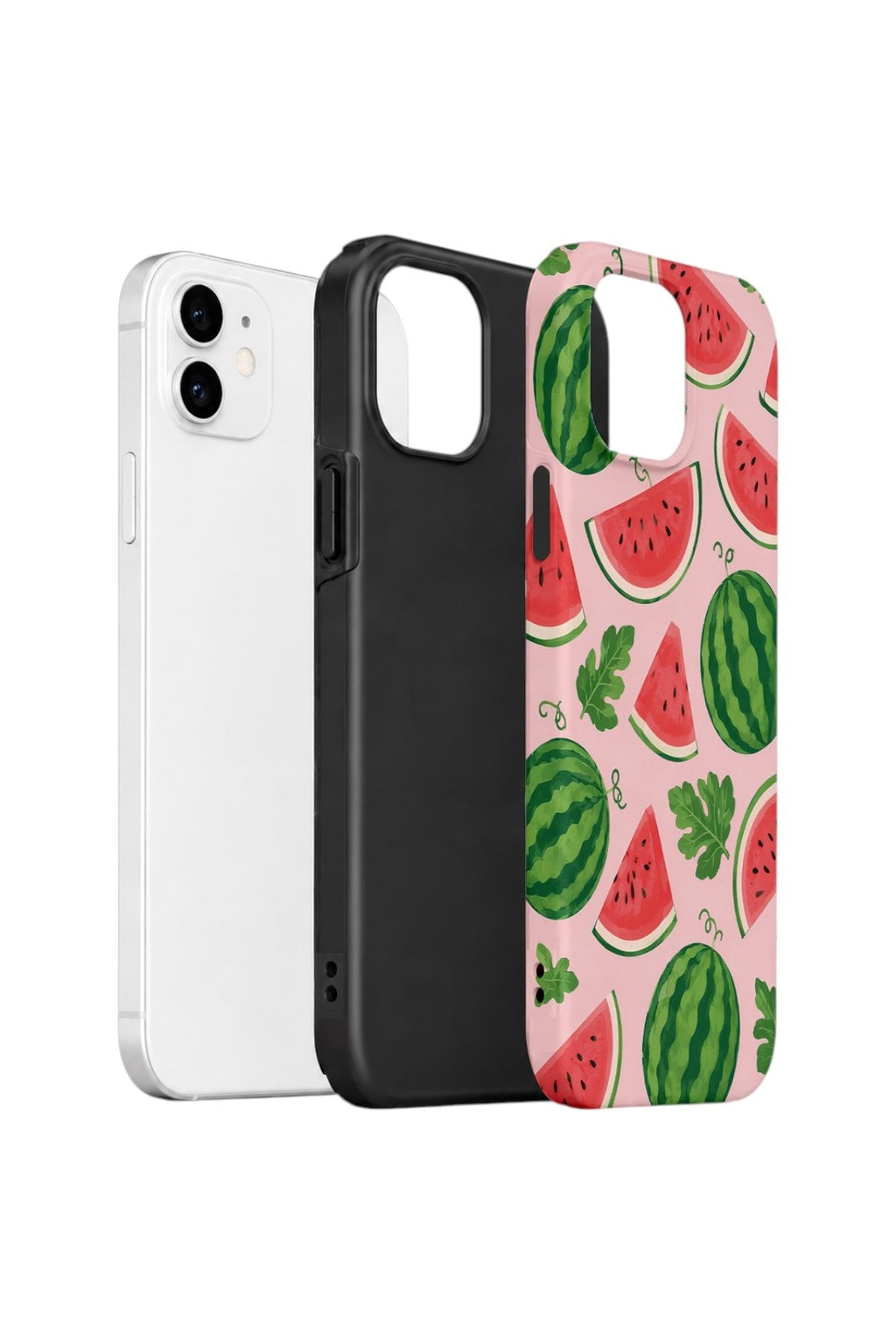 iPhone 11 Vorian Çift Katmanlı Kılıf Watermelon Garden Party