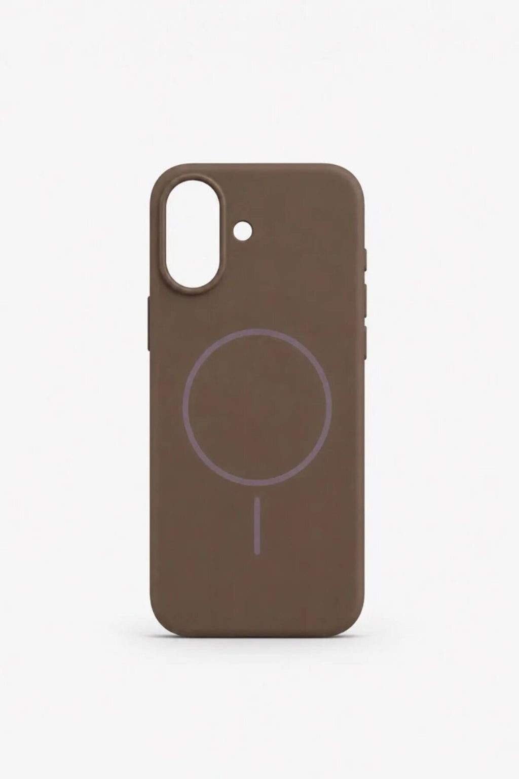 iPhone 16 Mag Core Akıllı MagSafe Animasyonlu Silikon Kılıf Kahverengi