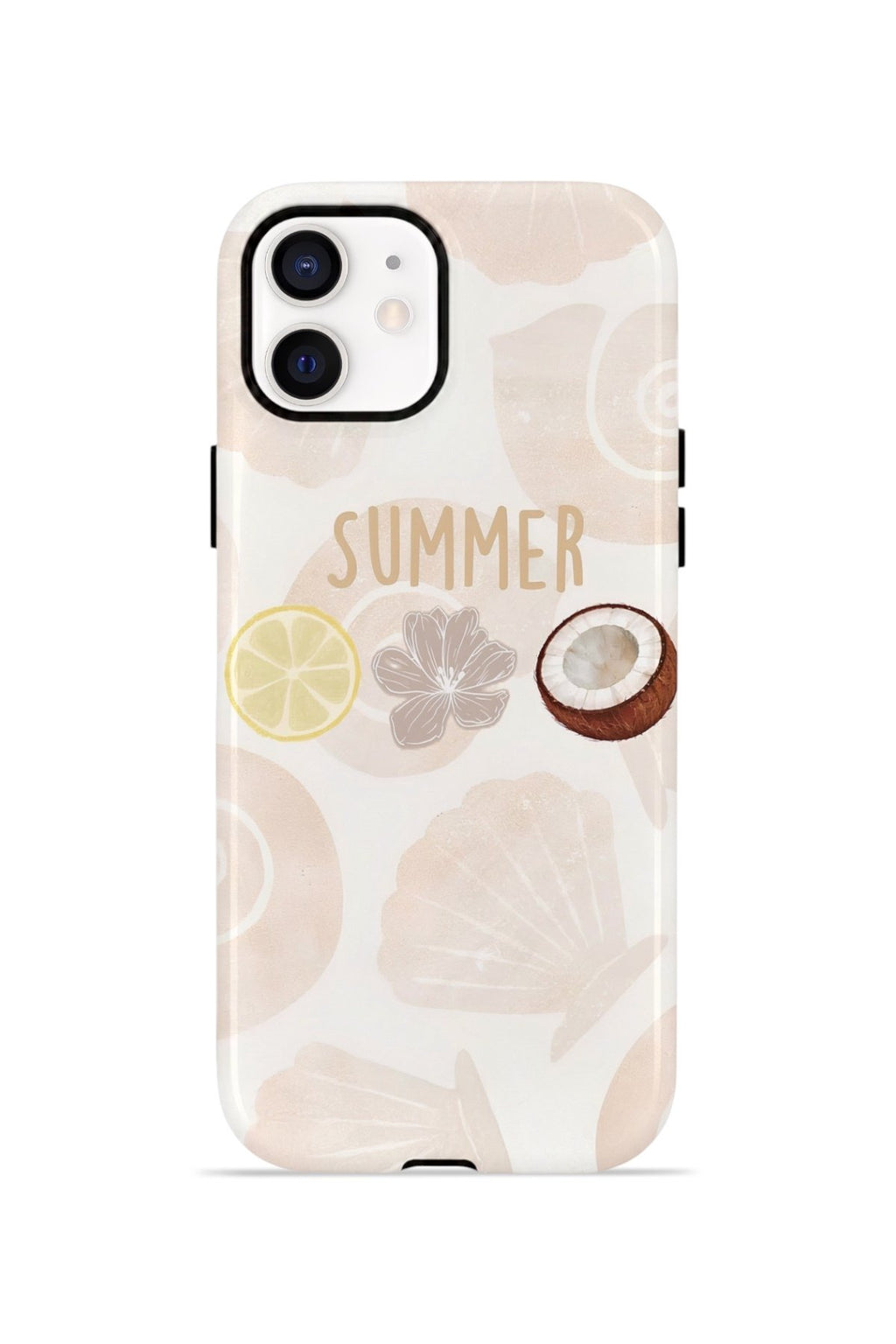 iPhone 11 Vorian Çift Katmanlı Kılıf Coconut Summer Notes