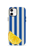 iPhone 12 Vorian Çift Katmanlı MagSafe Kılıf Lemon Coast Stripe
