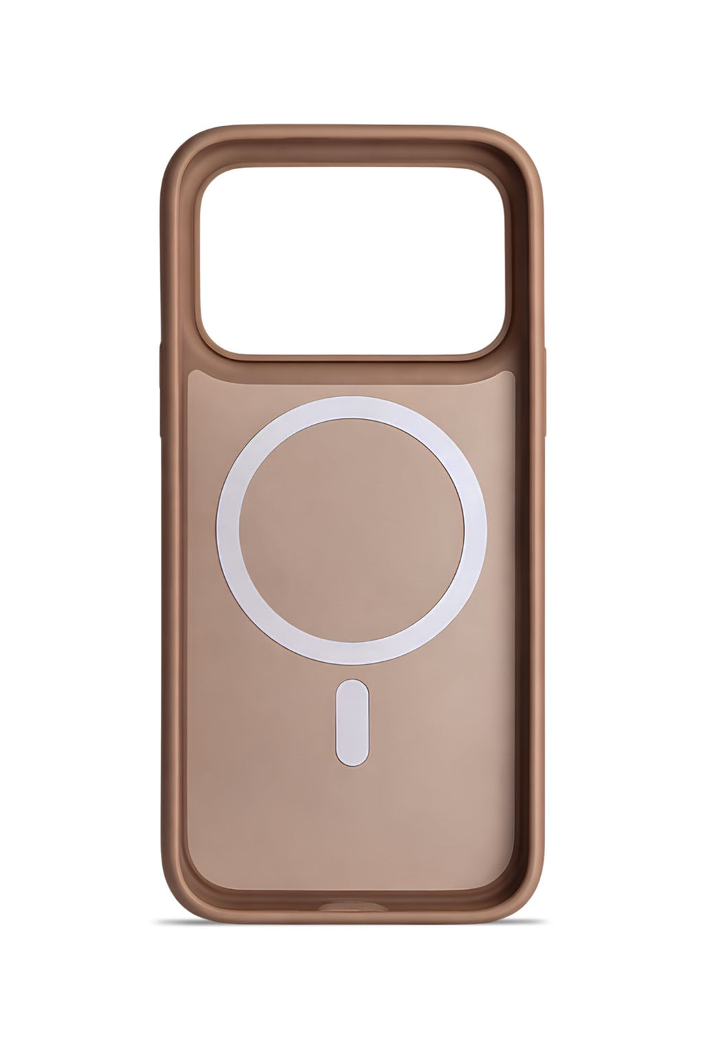 iPhone 17 Pro Max Premium Soft Magsafe Silikon Kılıf Kahve