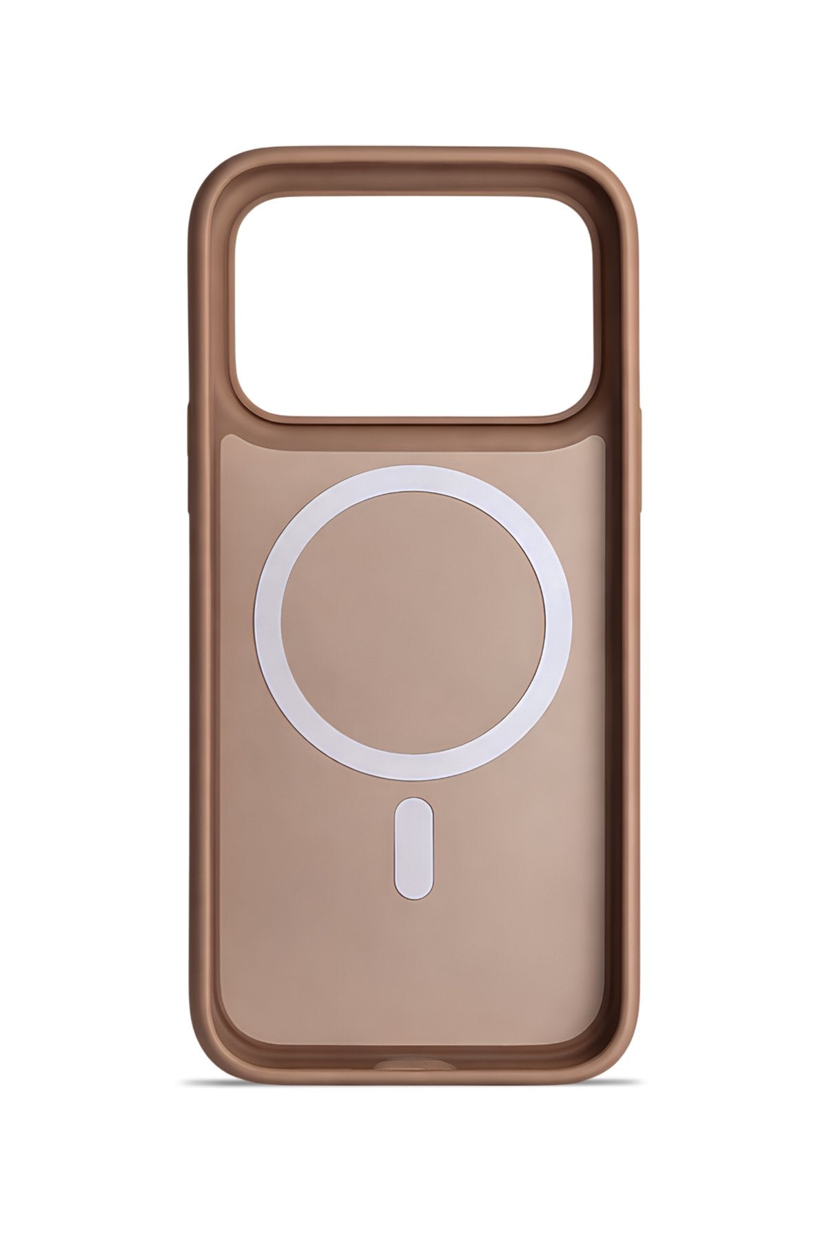iPhone 17 Pro Max Premium Soft Magsafe Silikon Kılıf Kahve
