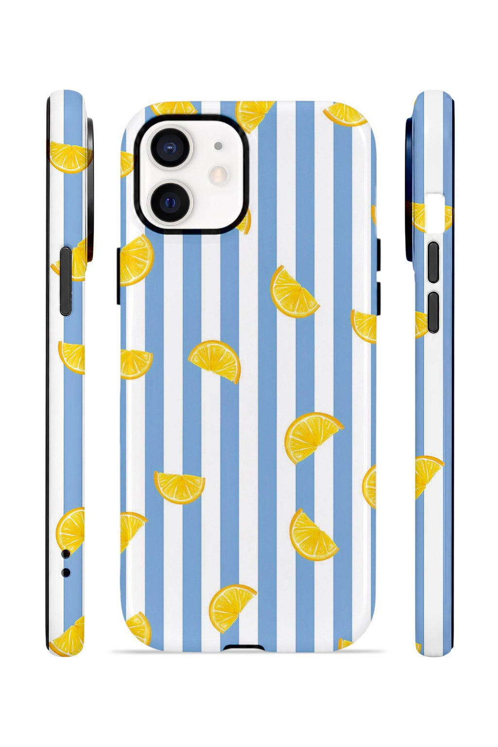 iPhone 12 Vorian Çift Katmanlı MagSafe Kılıf Lemon Confetti Blue