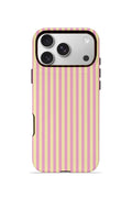 iPhone 17 Pro Max Vorian Çift Katmanlı Kılıf Lemon Candy Pinstripe