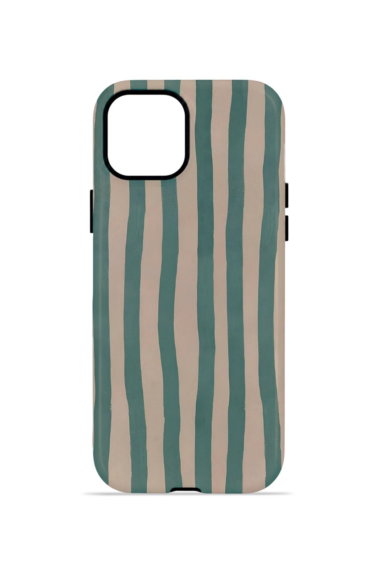 iPhone 15 Vorian Çift Katmanlı Kılıf Sage Riviera Stripe