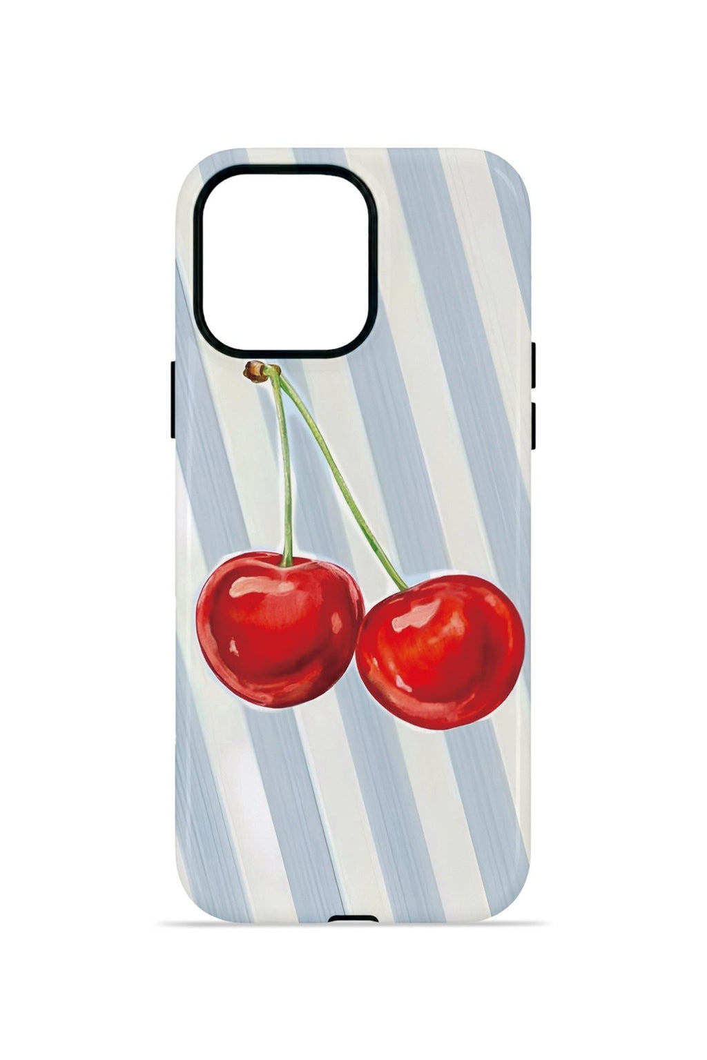 iPhone 12 Pro Max Vorian Çift Katmanlı MagSafe Kılıf Cherry Blue Stripe