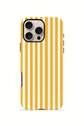 iPhone 16 Pro Max Vorian Çift Katmanlı MagSafe Kılıf Golden Pinstripe