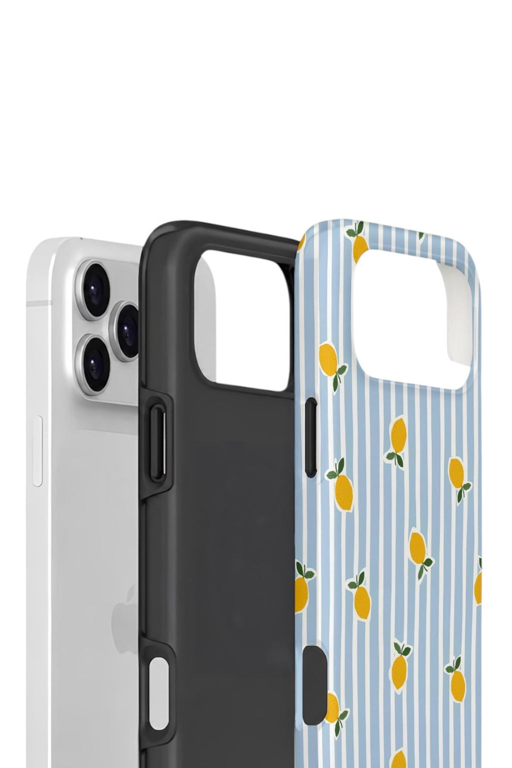 iPhone 17 Pro Max Vorian Çift Katmanlı Kılıf Tiny Lemon Rain