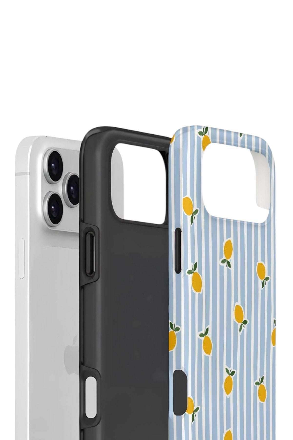 iPhone 17 Pro Max Vorian Çift Katmanlı Kılıf Tiny Lemon Rain