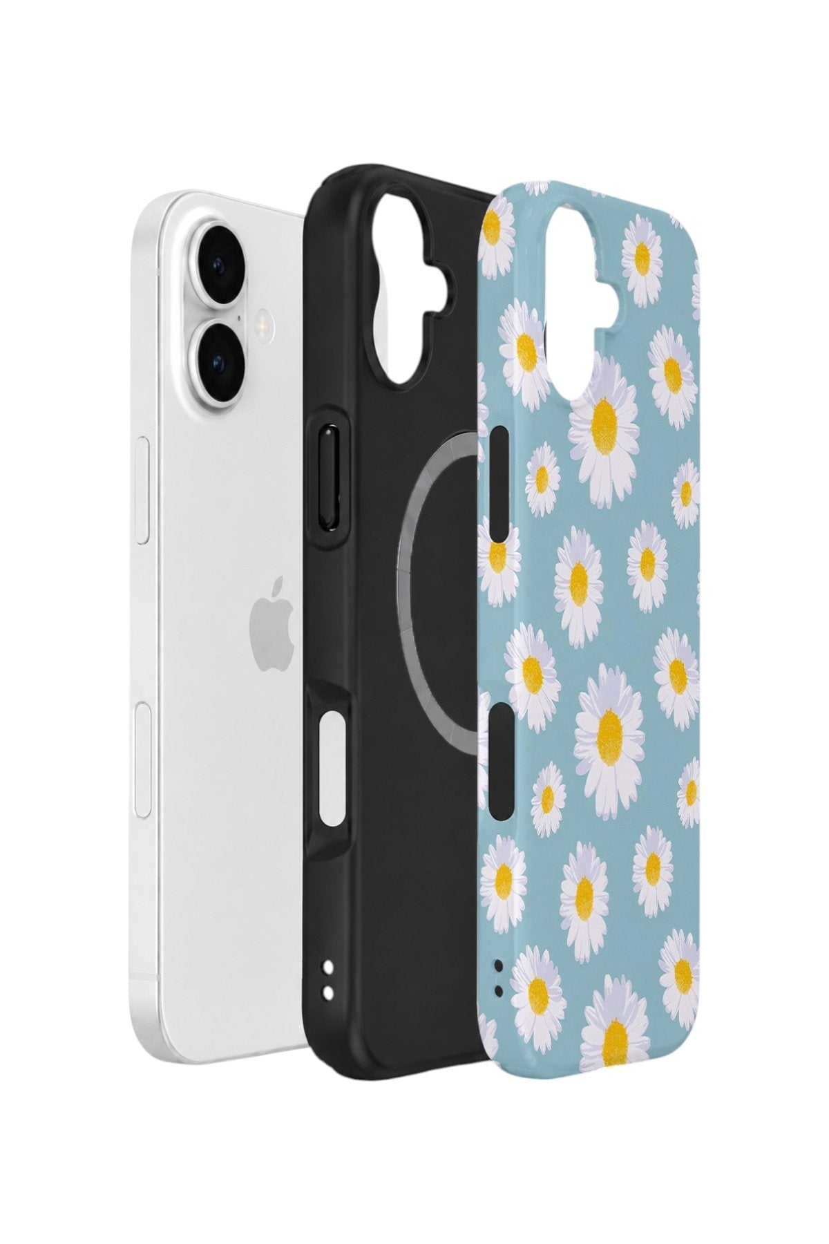 iPhone 16 Plus Vorian Çift Katmanlı MagSafe Kılıf Daisy Sky
