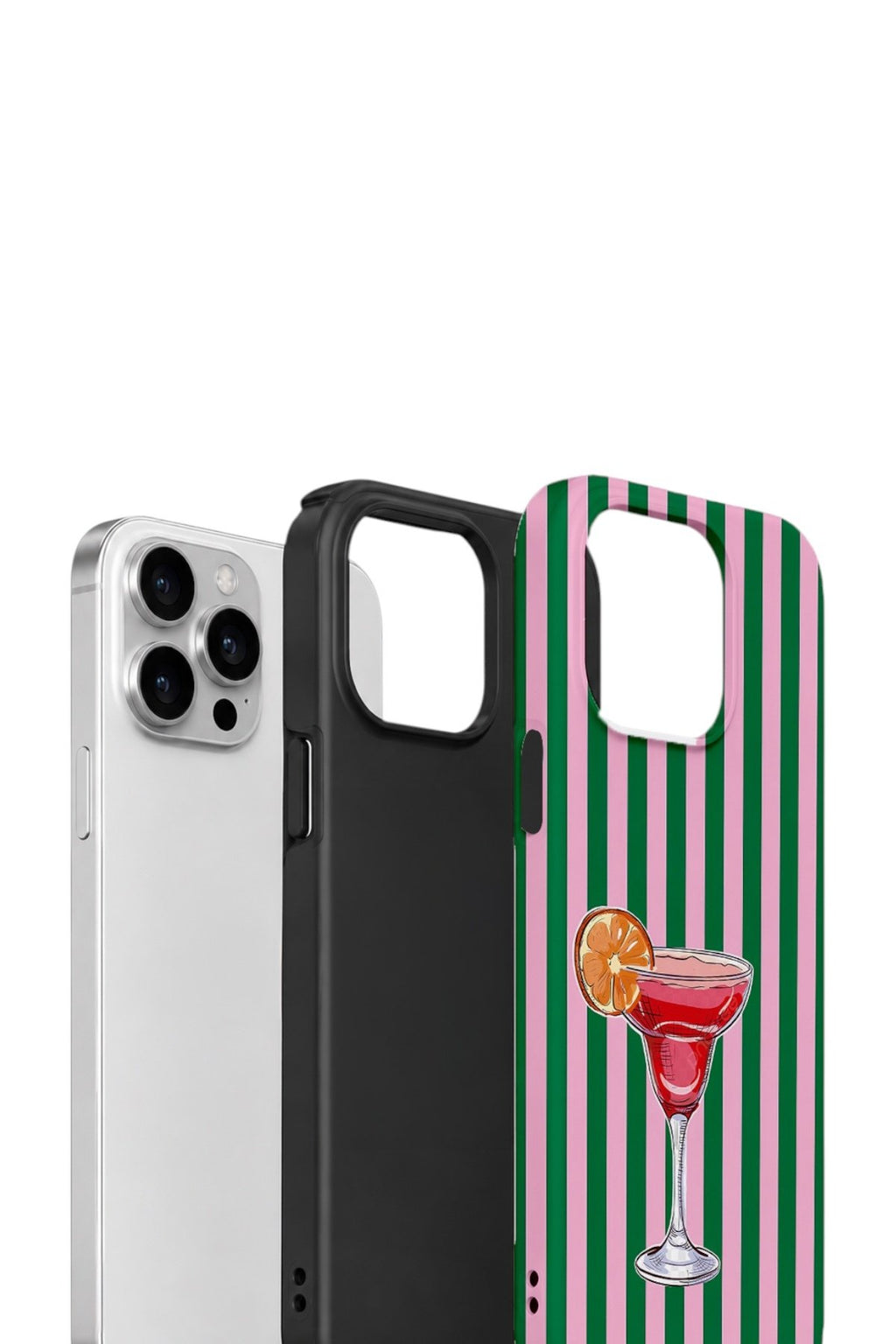 iPhone 15 Pro Max Vorian Çift Katmanlı Kılıf Pink Citrus Cocktail