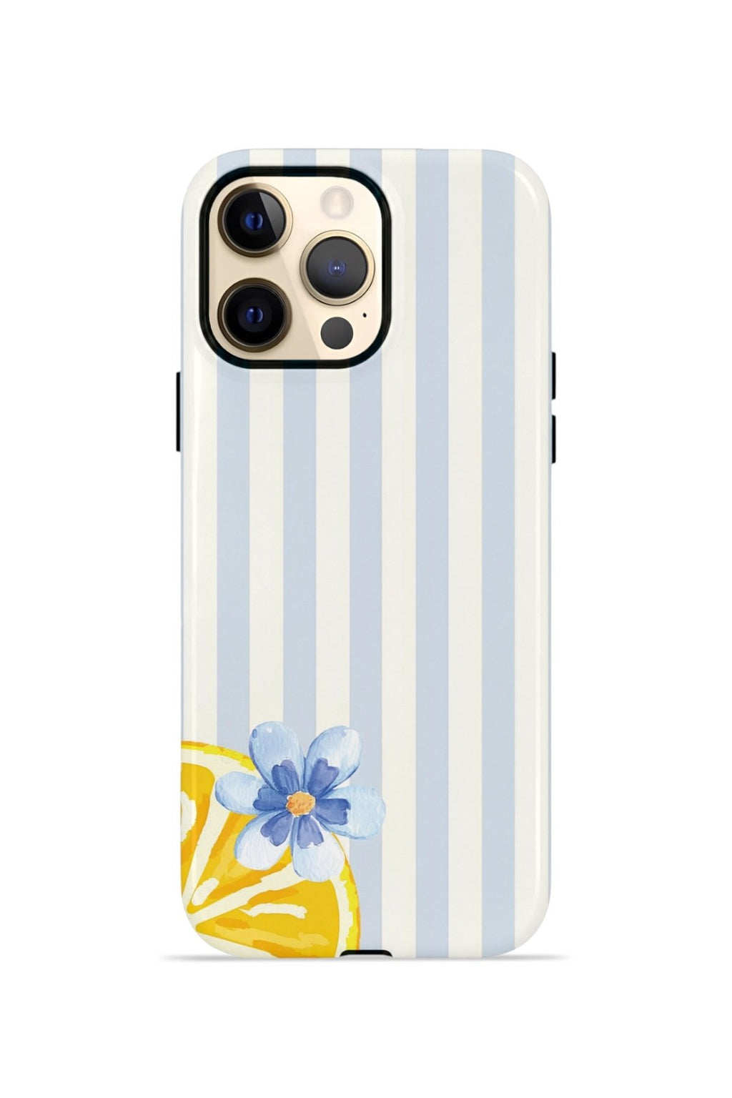 iPhone 12 Pro Max Vorian Çift Katmanlı Kılıf Blue Lemon Blossom