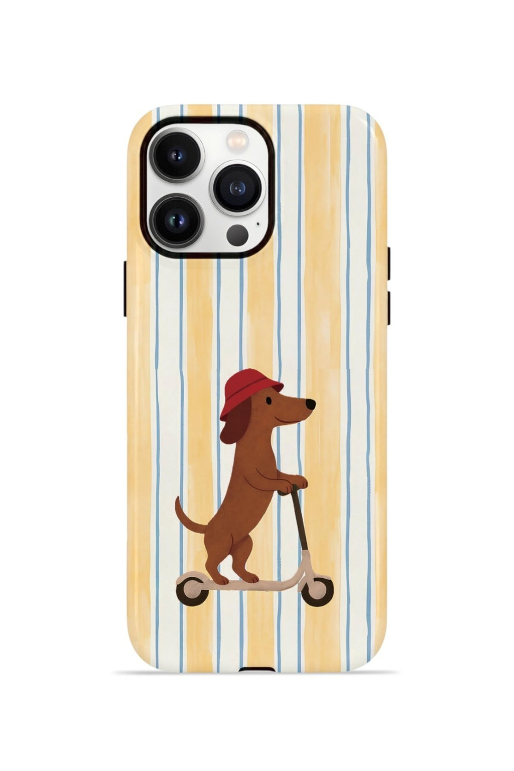 iPhone 14 Pro Max Vorian Çift Katmanlı Kılıf Dachshund Riviera