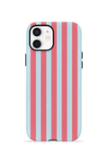 iPhone 12 Vorian Çift Katmanlı Kılıf Poolside Candy Stripe