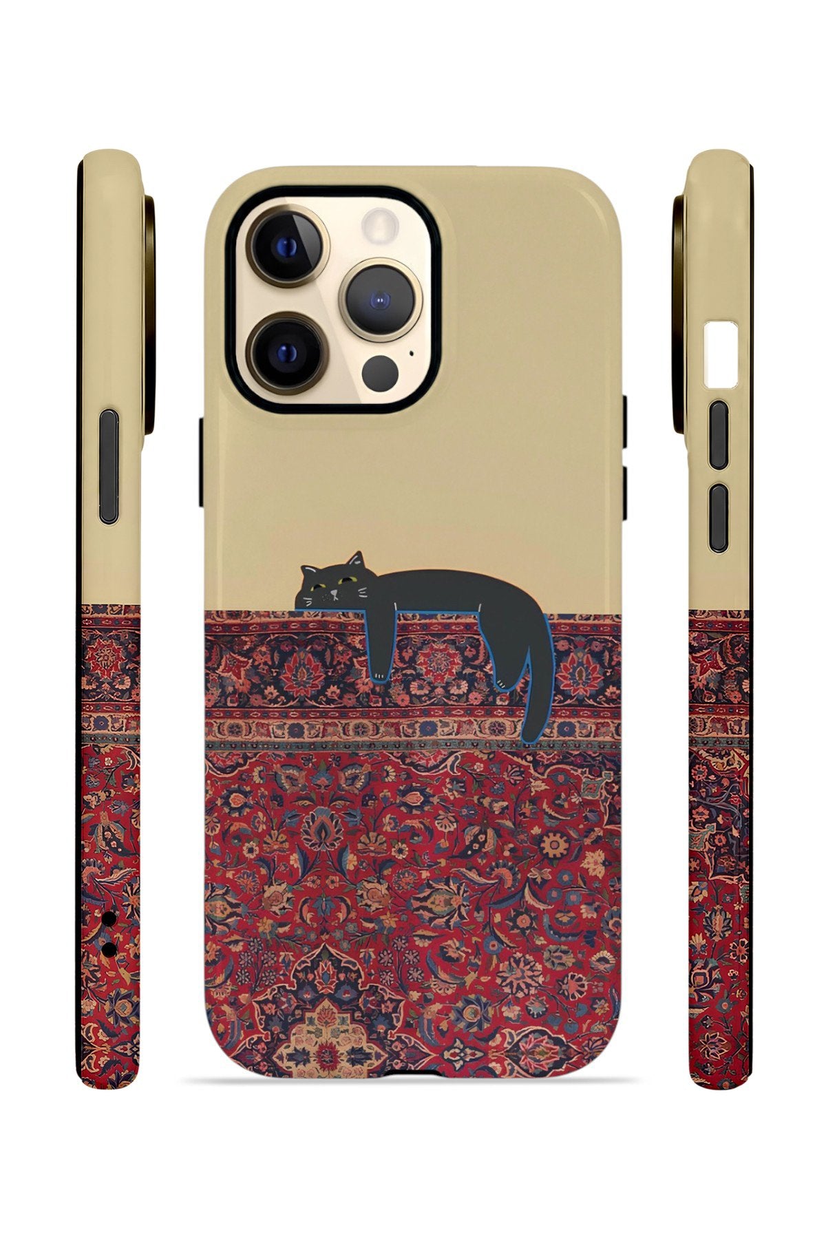 iPhone 13 Pro Max Vorian Çift Katmanlı Kılıf Persian Cat Lounge