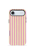 iPhone 17 Air Vorian Çift Katmanlı Kılıf Pink Lemon Pinstripe