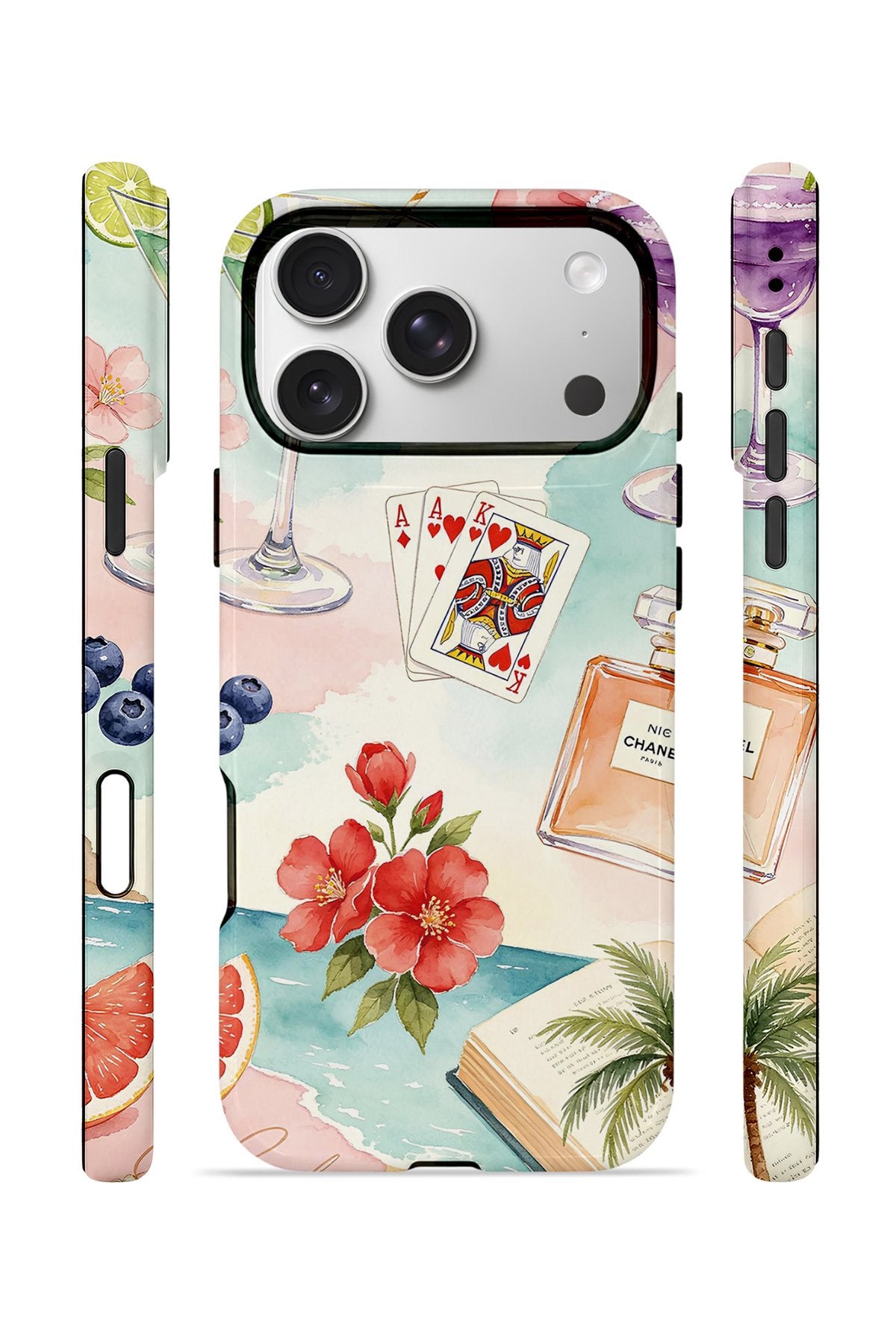 iPhone 17 Pro Vorian Çift Katmanlı Kılıf Mediterranean Holiday Collage