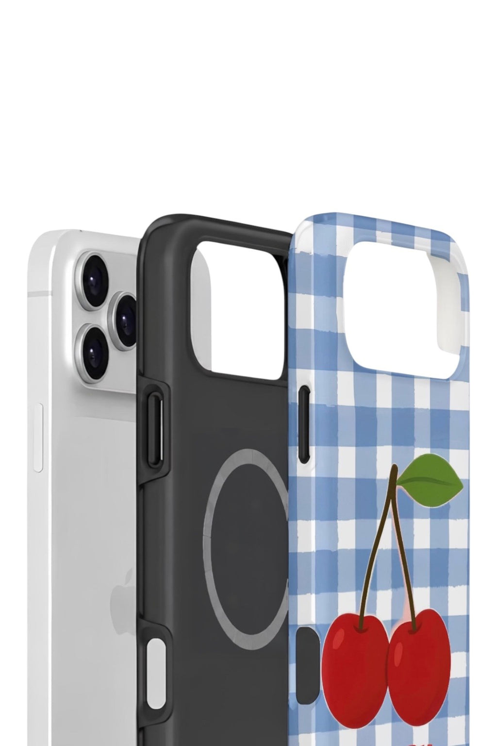 iPhone 17 Pro Max Vorian Çift Katmanlı MagSafe Kılıf Cherry Picnic