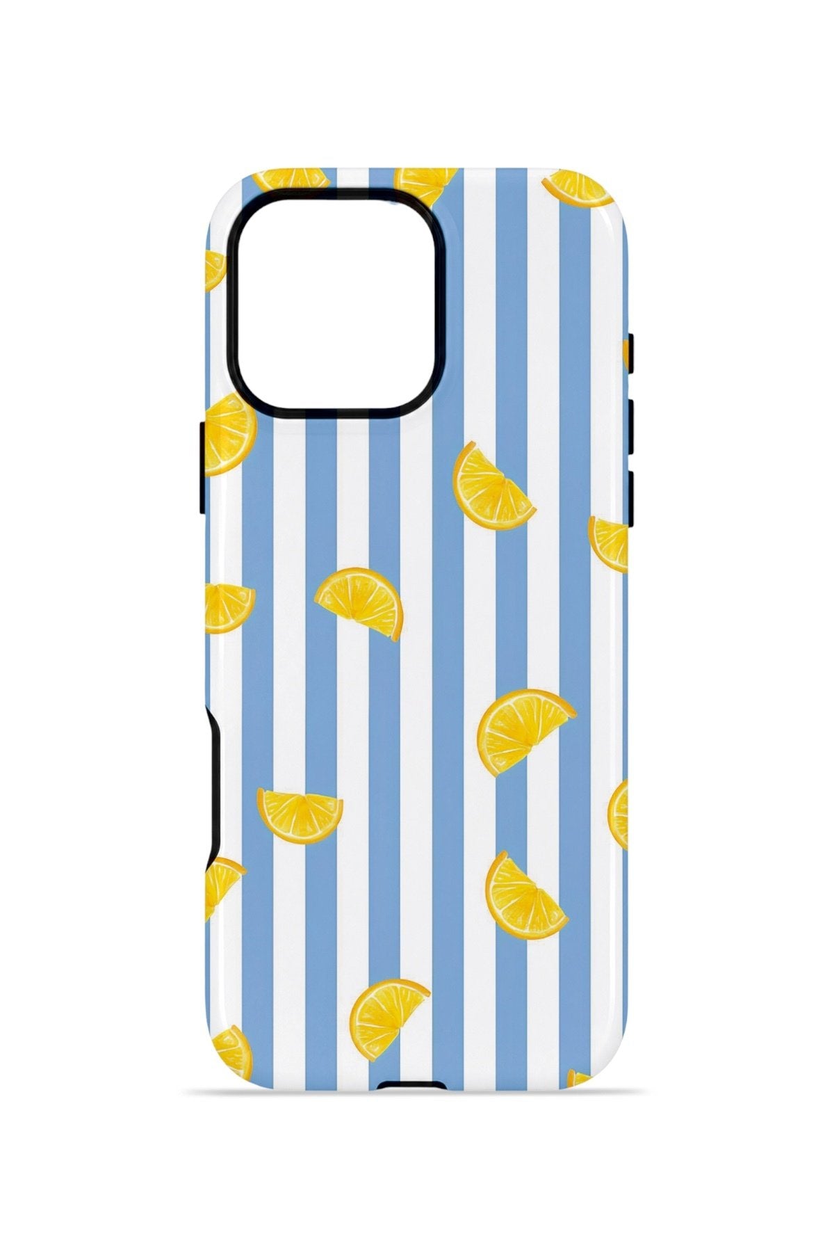 iPhone 16 Pro Vorian Çift Katmanlı Kılıf Lemon Confetti Blue