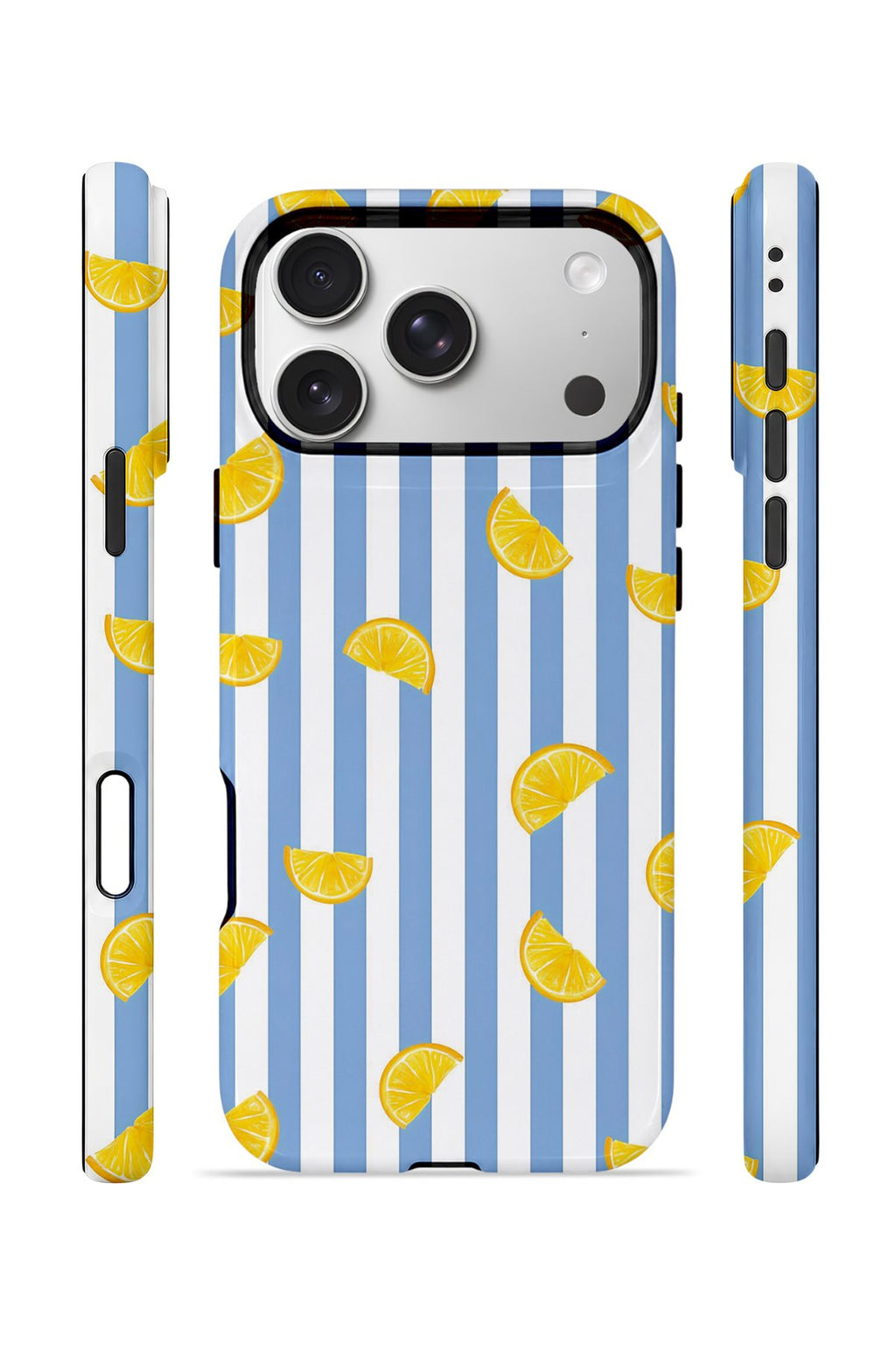 iPhone 17 Pro Vorian Çift Katmanlı Kılıf Lemon Confetti Blue