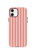 iPhone 11 Vorian Çift Katmanlı MagSafe Kılıf Coral Riviera Stripe