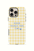 iPhone 16 Pro Vorian Çift Katmanlı Kılıf Good Things Gingham