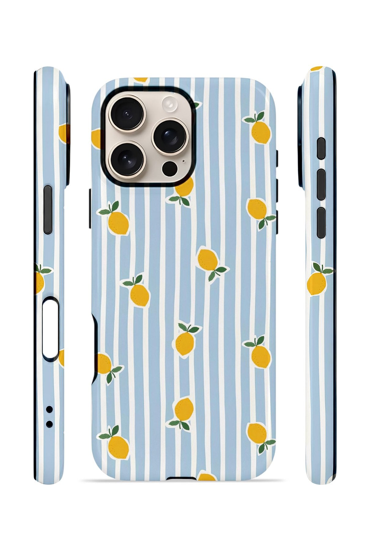 iPhone 16 Pro Max Vorian Çift Katmanlı MagSafe Kılıf Tiny Lemon Rain