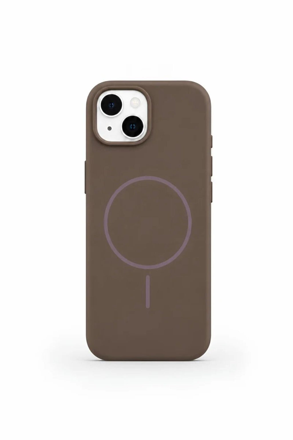 iPhone 13 Mag Core Akıllı MagSafe Animasyonlu Silikon Kılıf Kahverengi