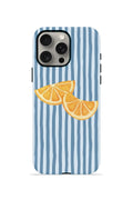 iPhone 15 Pro Vorian Çift Katmanlı Kılıf Blue Orange Slices