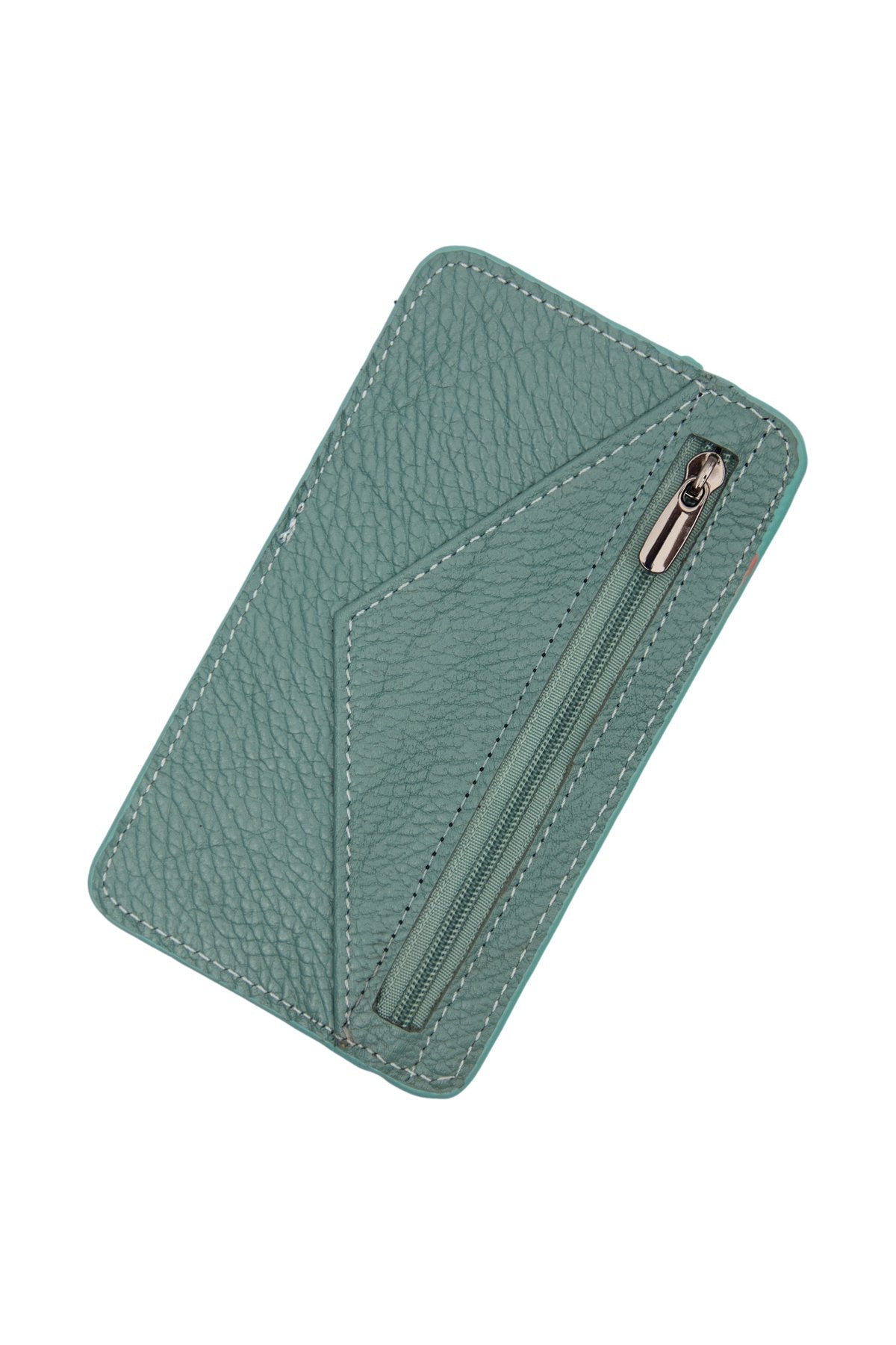 Hakiki Deri Unısex Kartlık Mint Yeşili