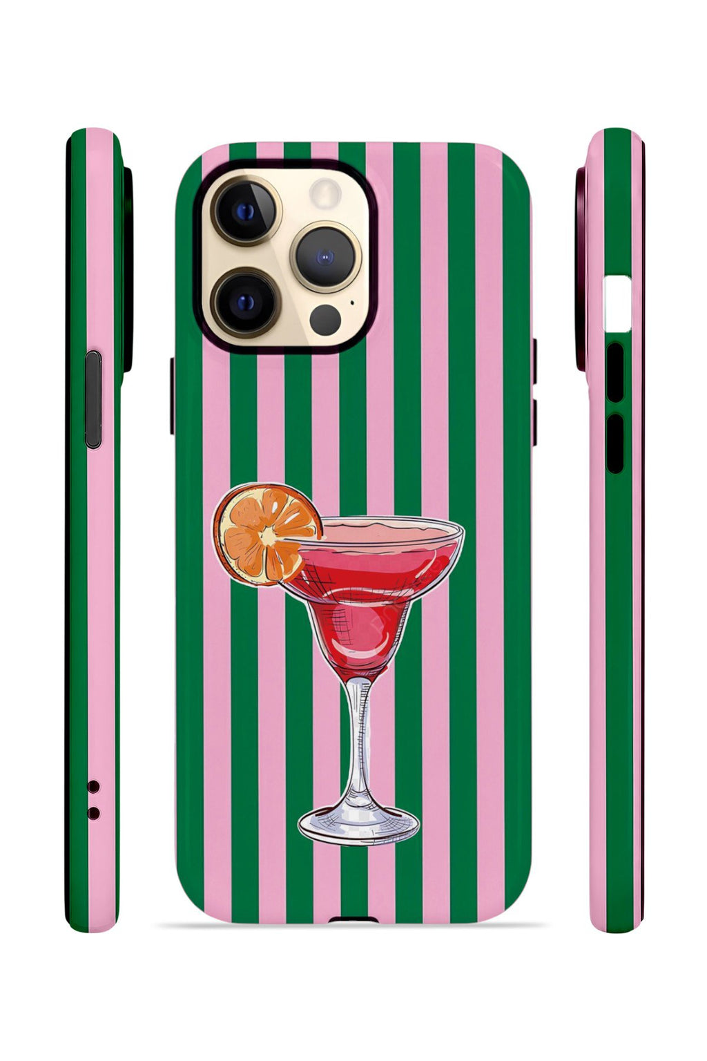 iPhone 12 Pro Vorian Çift Katmanlı MagSafe Kılıf Pink Citrus Cocktail