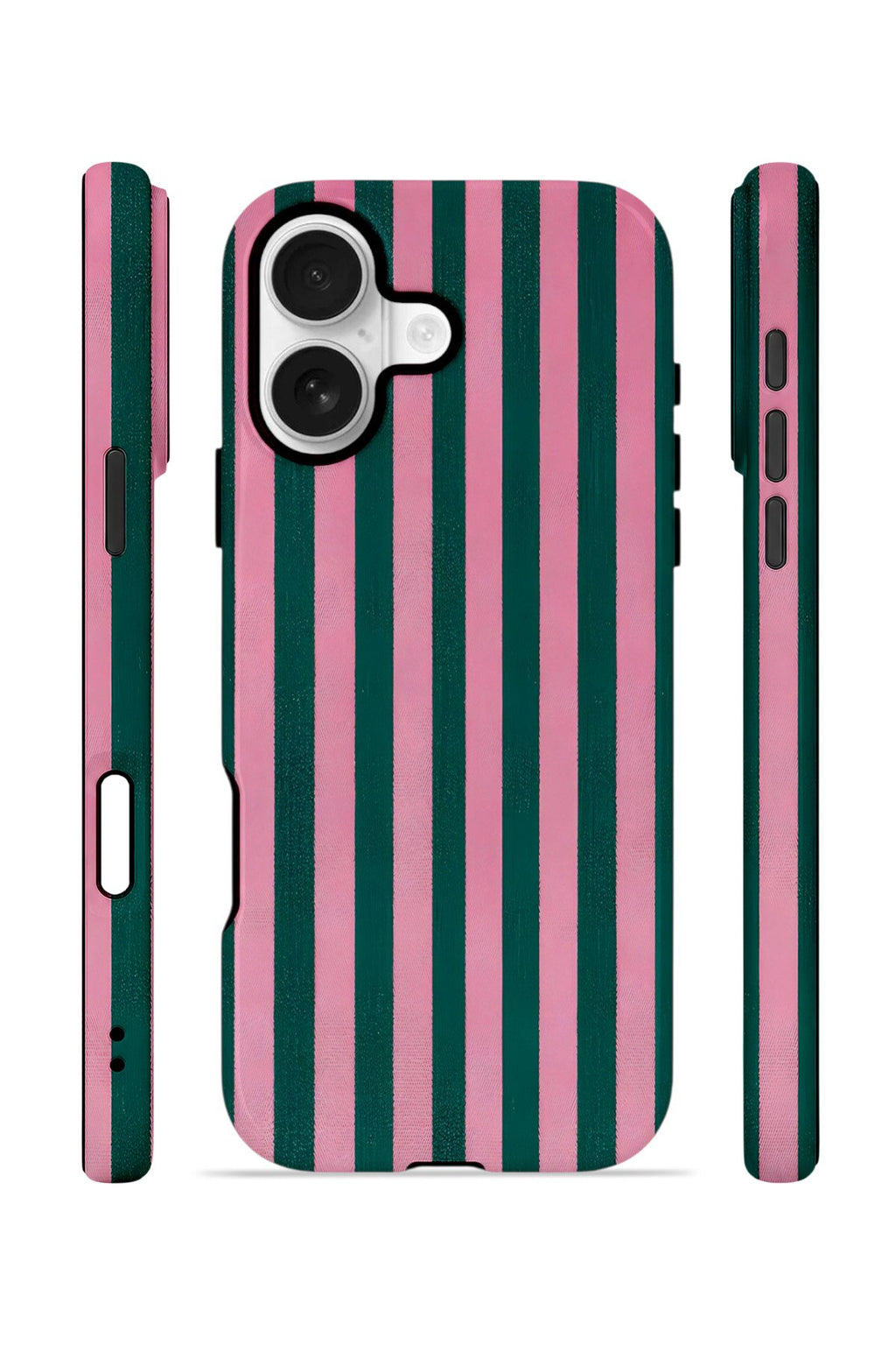 iPhone 17 Vorian Çift Katmanlı MagSafe Kılıf Pink Navy Cabana