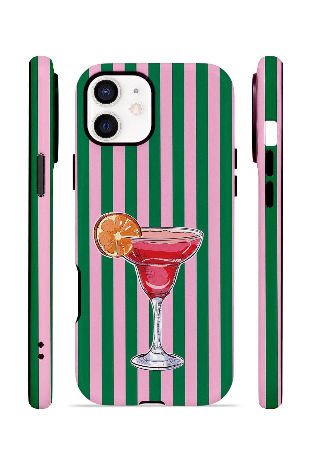 iPhone 11 Vorian Çift Katmanlı MagSafe Kılıf Pink Citrus Cocktail