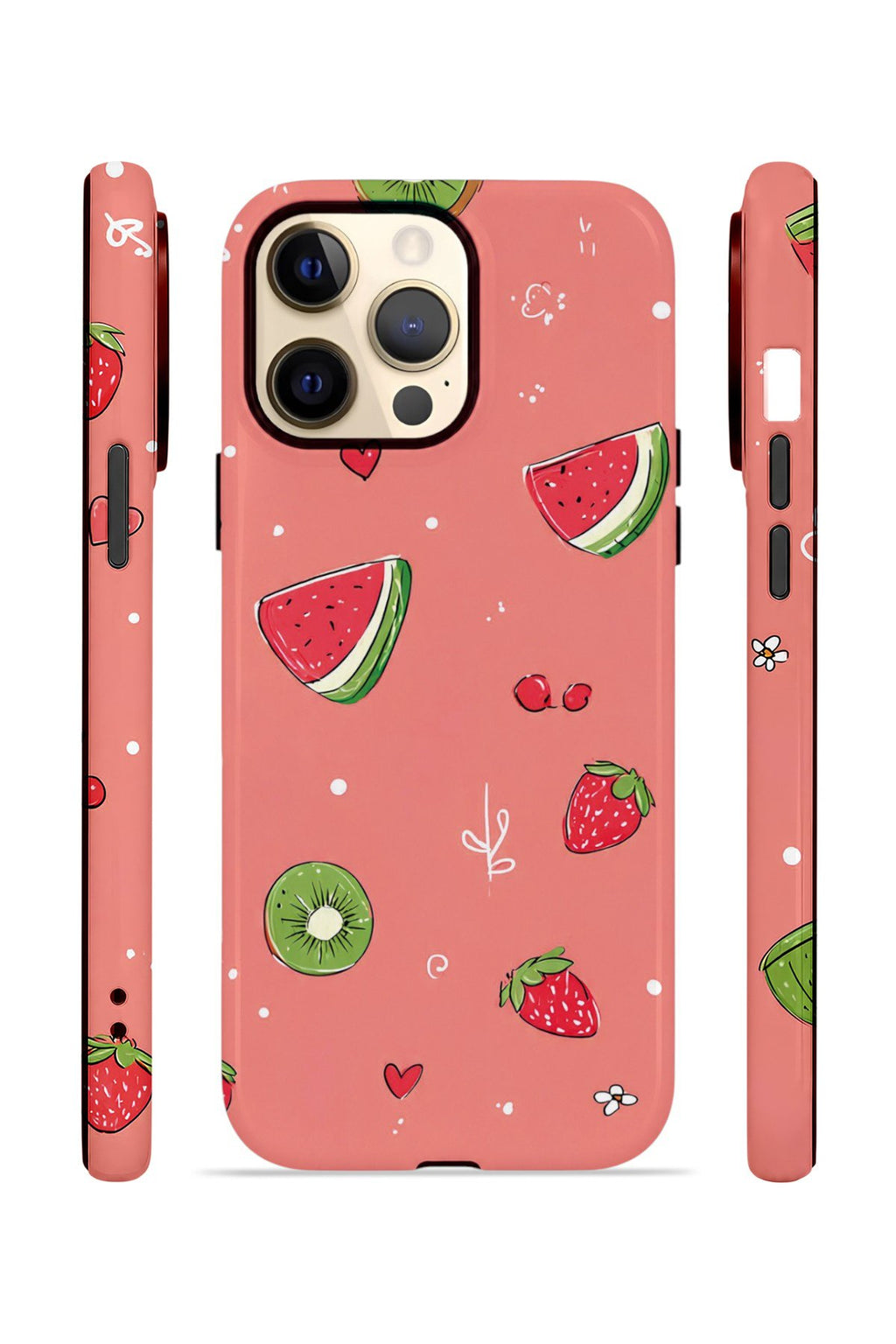 iPhone 12 Pro Max Vorian Çift Katmanlı Kılıf Summer Fruit Crush