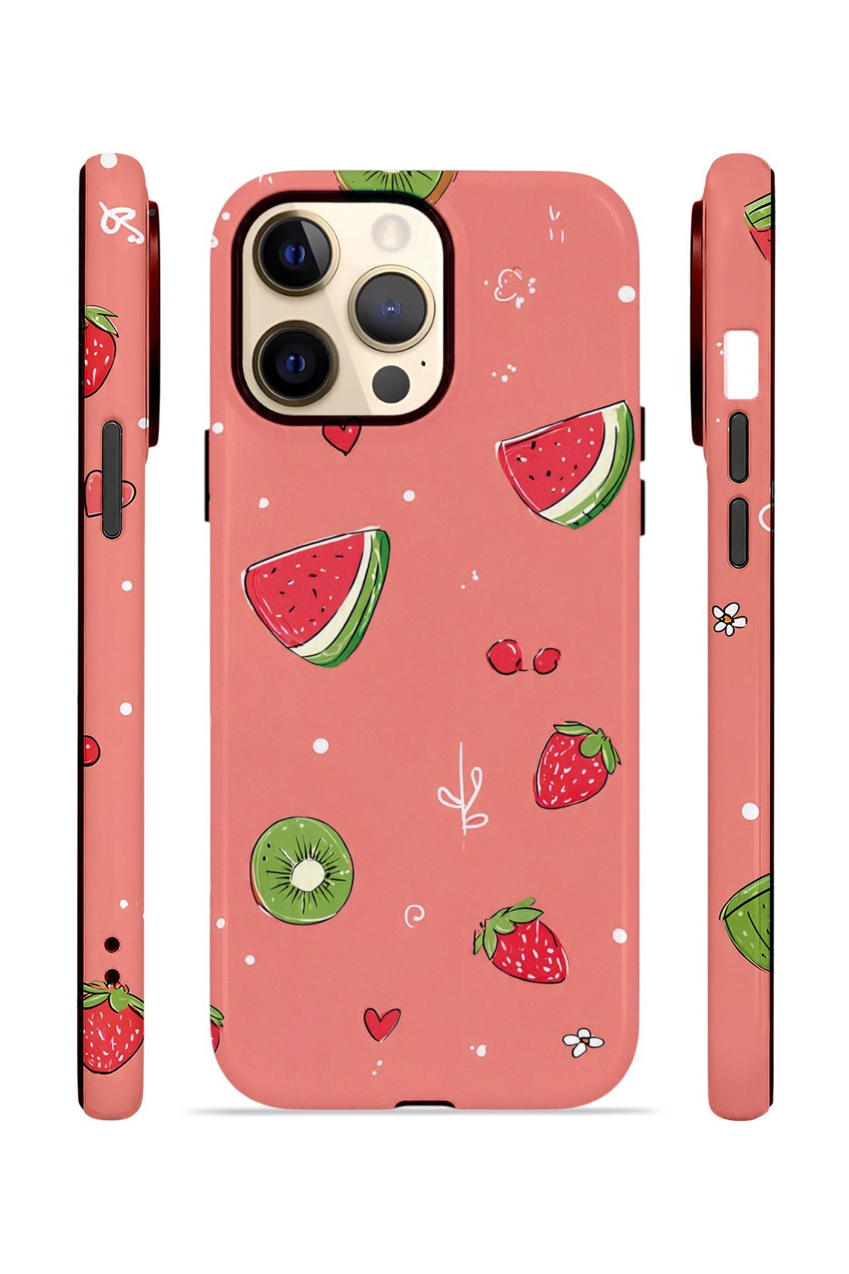 iPhone 12 Pro Max Vorian Çift Katmanlı Kılıf Summer Fruit Crush