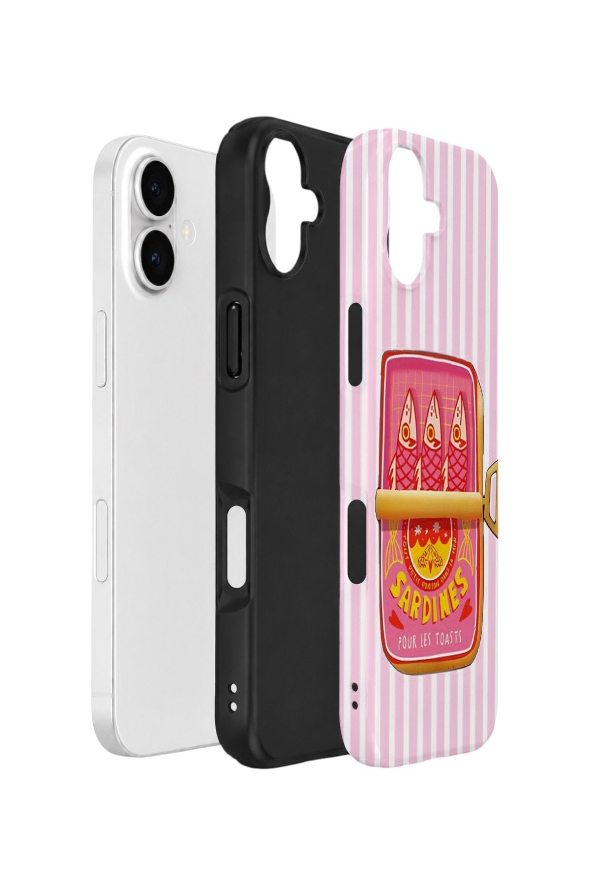 iPhone 16 Plus Vorian Çift Katmanlı Kılıf Sardine Club Pink
