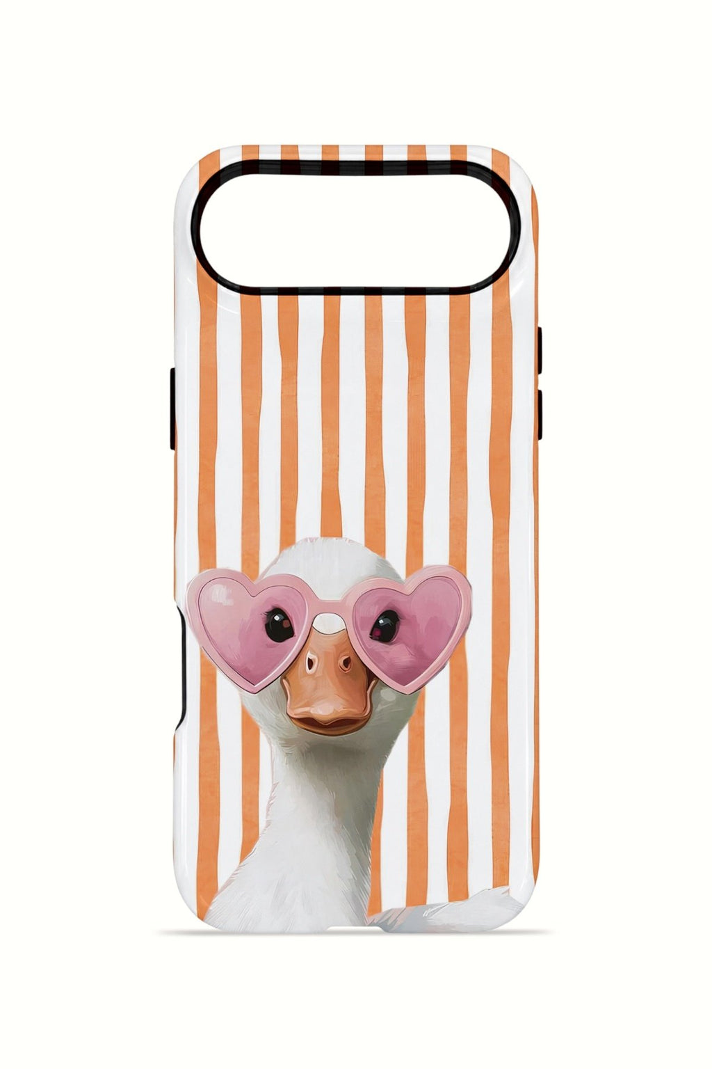 iPhone 17 Air Vorian Çift Katmanlı MagSafe Kılıf Heart Glasses Goose