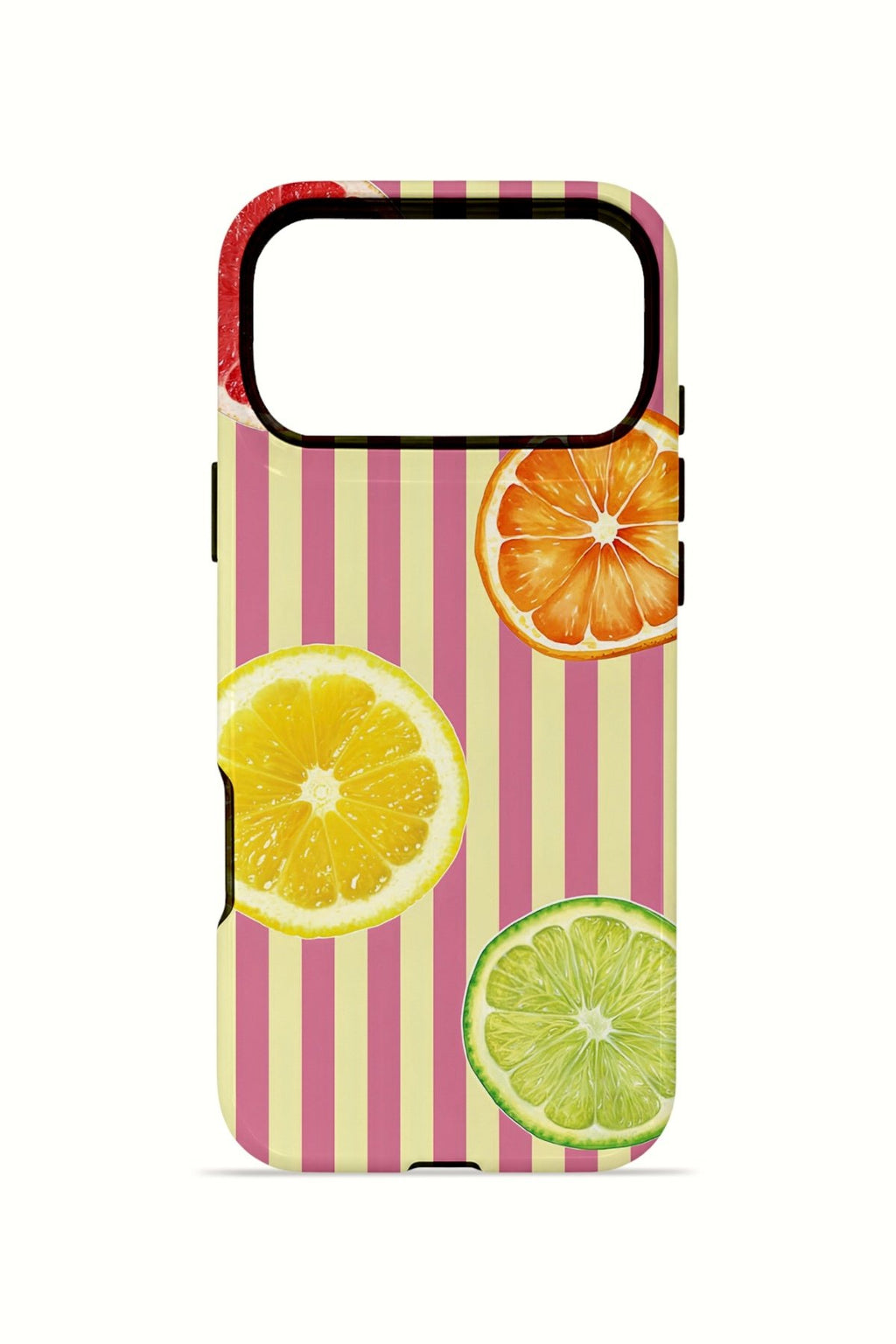 iPhone 17 Pro Max Vorian Çift Katmanlı Kılıf Citrus Fiesta Stripe