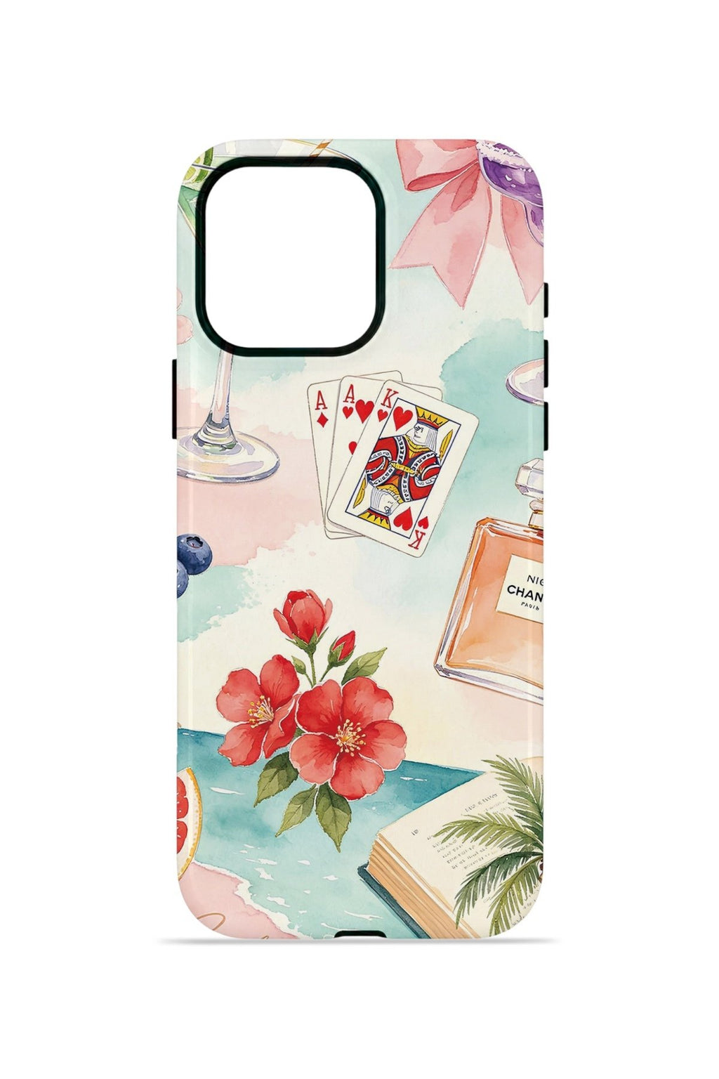 iPhone 15 Pro Vorian Çift Katmanlı MagSafe Kılıf Mediterranean Holiday Collage