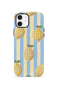iPhone 11 Vorian Çift Katmanlı Kılıf Gingham Lemon Grove