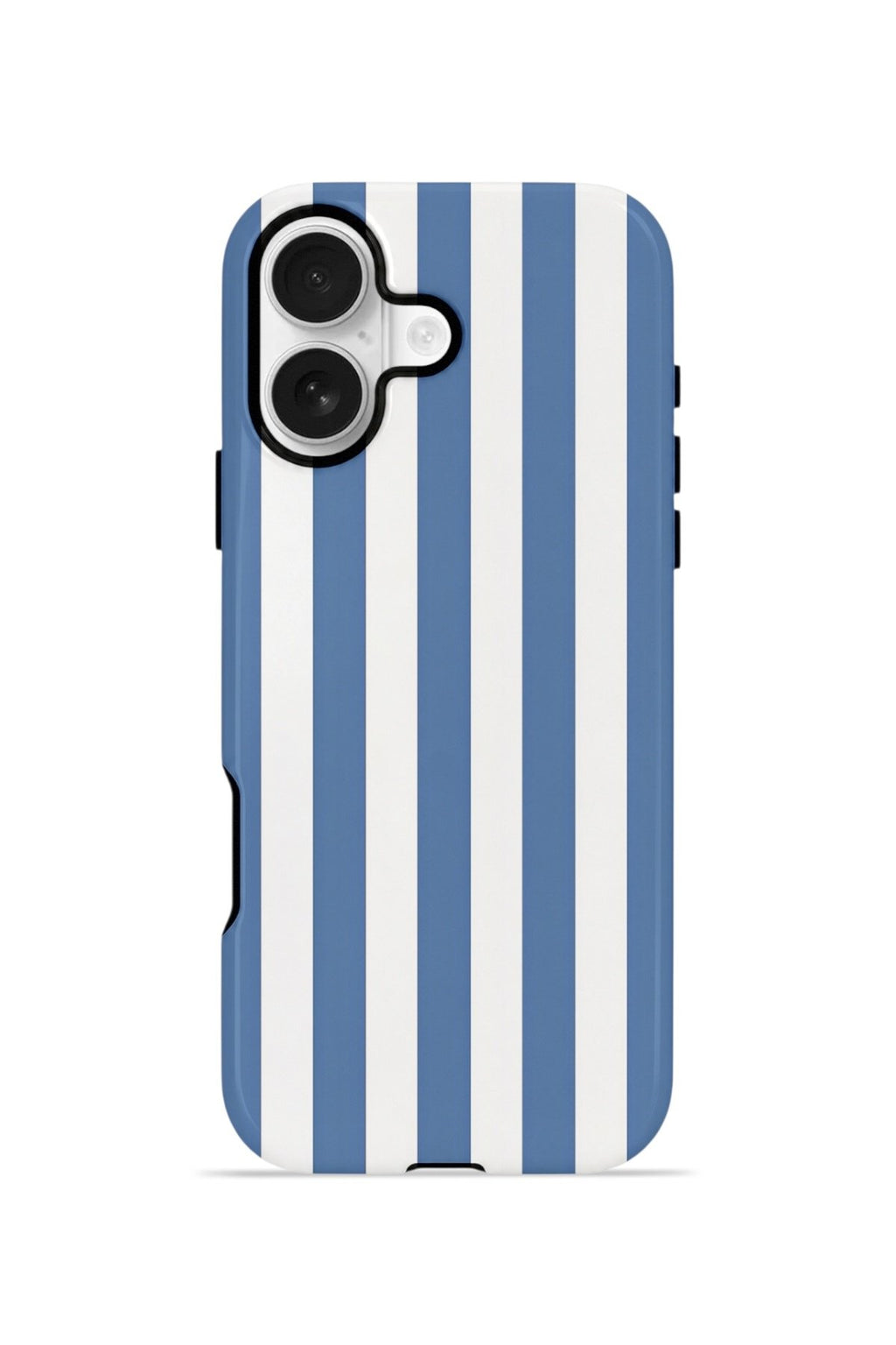 iPhone 16 Plus Vorian Çift Katmanlı Kılıf Blue Marina Stripe
