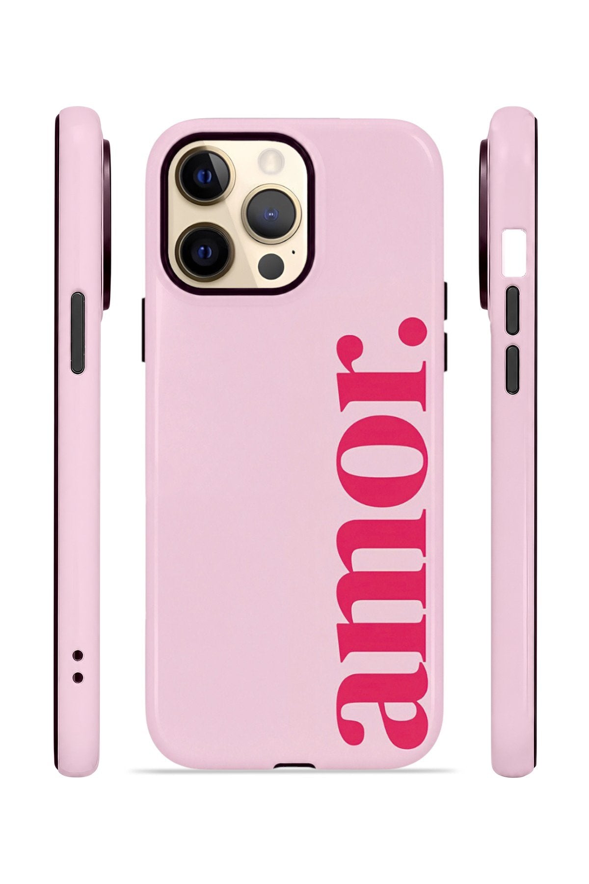 iPhone 14 Pro Max Vorian Çift Katmanlı Kılıf Amour Pink