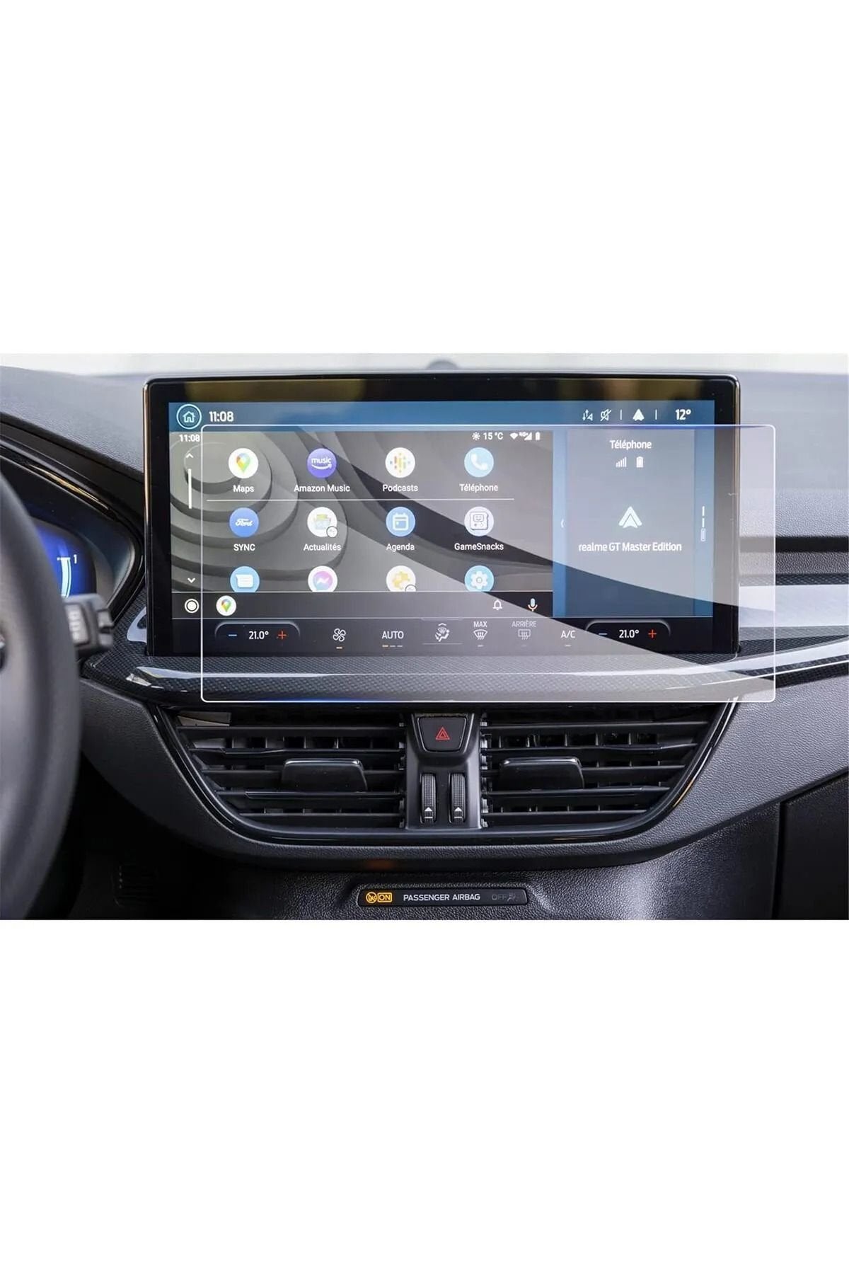 Ford Kuga 13.2 inç Navigasyon Multimedya Görünüm Esnek Nano Glass Ekran Koruyucu 2022 - 2024