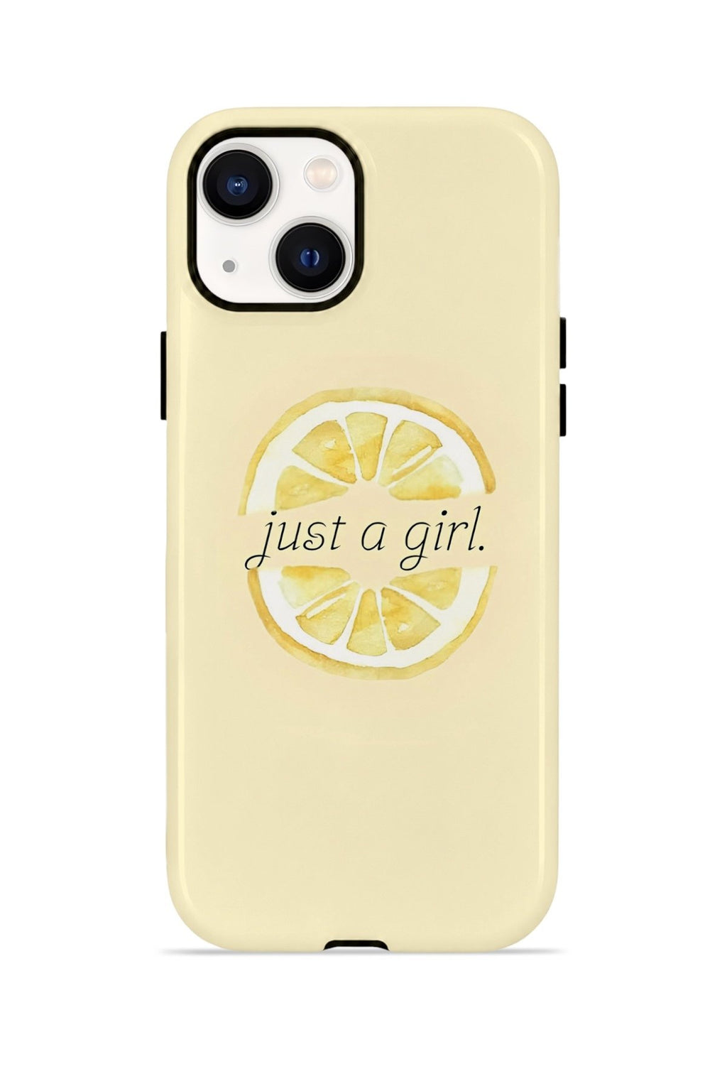 iPhone 14 Vorian Çift Katmanlı Kılıf Just A Girl Lemon